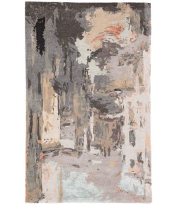 Jaipur Living Luella Handmade Abstract Gray/ Blush Ges25 Area Rug 8 ft. X 11 ft. Rectangle