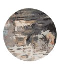 Jaipur Living Luella Handmade Abstract Gray/ Blush Round Area Rug (6'X6')