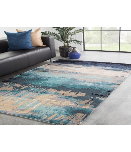 Jaipur Living Benna Handmade Abstract Blue/ Gray Area Rug (9'X13')