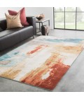 Jaipur Living Swisher Handmade Abstract Blue/ Red Area Rug (5'X8')