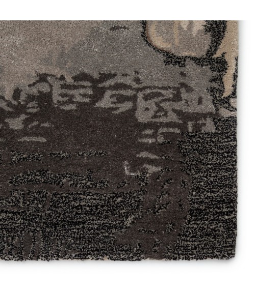 Jaipur Living Juna Handmade Abstract Black/ Taupe Area Rug (9'X13')