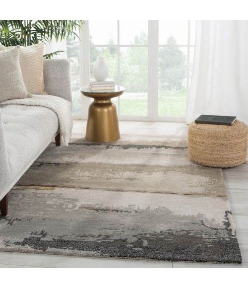 Jaipur Living Juna Handmade Abstract Black/ Taupe Area Rug (9'X13')