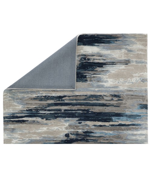 Jaipur Living Ryenn Handmade Abstract Dark Blue/ Gray Area Rug (8'X11')