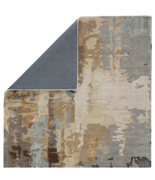 Jaipur Living Matcha Handmade Abstract Gray/ Gold Area Rug (5'X8')