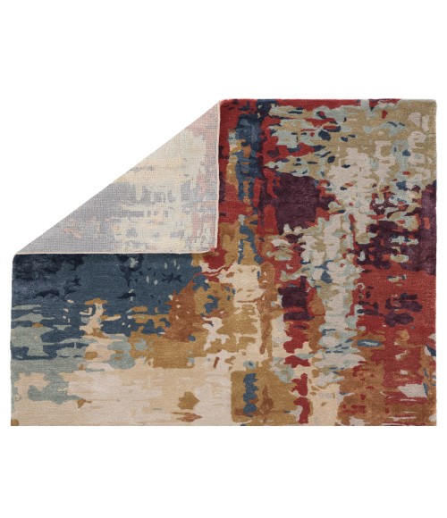 Jaipur Living Matcha Handmade Abstract Multicolor/ Red Area Rug (5'X8')