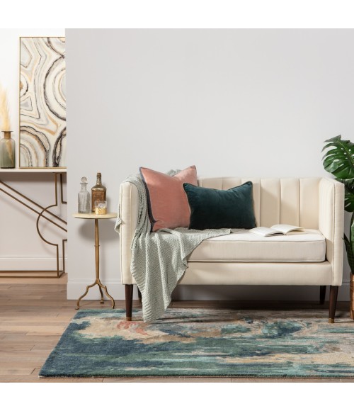 Jaipur Living Luella Handmade Abstract Teal/ Gray Area Rug (8'X11')