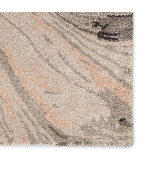 Jaipur Living Atha Handmade Abstract Light Blush/ Gray Area Rug (8'X11')