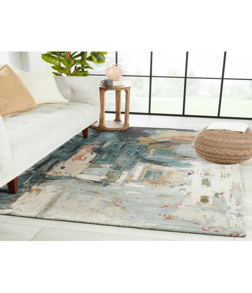 Jaipur Living Luella Handmade Abstract Green/ Gray Area Rug (8'X11')