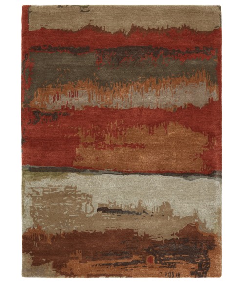 Jaipur Living Juna Handmade Abstract Red/ Brown Area Rug (5'X8')