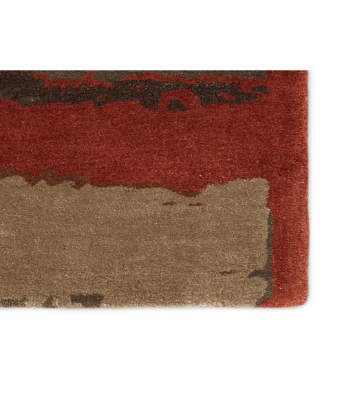 Jaipur Living Juna Handmade Abstract Red/ Brown Area Rug (5'X8')
