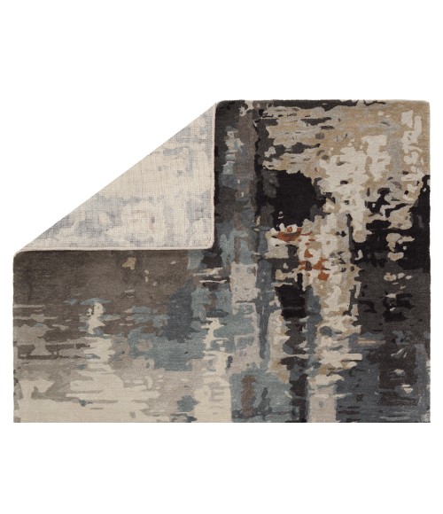 Jaipur Living Matcha Handmade Abstract Gray/ Black Area Rug (5'X8')