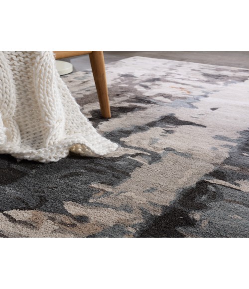 Jaipur Living Matcha Handmade Abstract Gray/ Black Area Rug (5'X8')