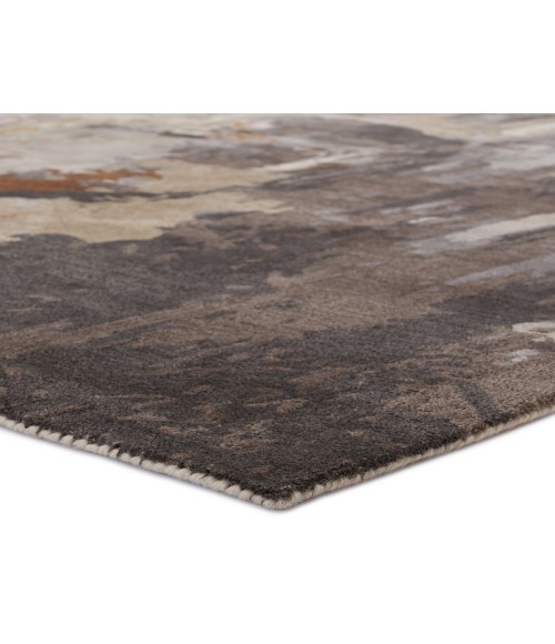 Jaipur Living Luella Handmade Abstract Brown/ Gray Area Rug (9'X12')