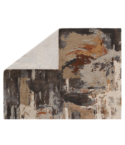 Jaipur Living Luella Handmade Abstract Brown/ Gray Area Rug (9'X12')