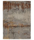 GES60 Prause Rug Jaipur Living Prause Handmade Abstract Gray/ Bronze Area Rug 10'X14'
