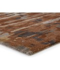 GES60 Prause Rug Jaipur Living Prause Handmade Abstract Gray/ Bronze Area Rug 10'X14'