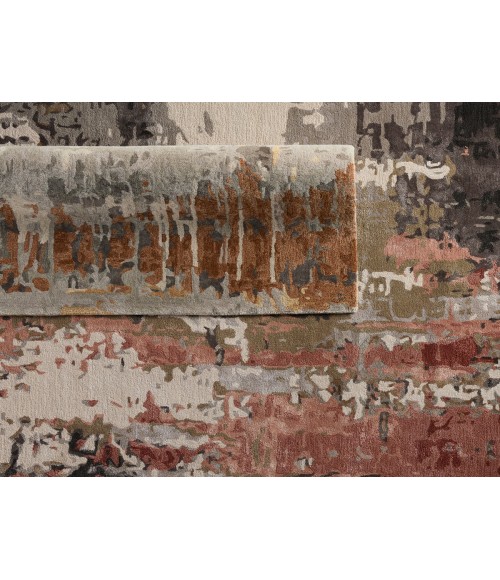 GES60 Prause Rug Jaipur Living Prause Handmade Abstract Gray/ Bronze Area Rug 10'X14'