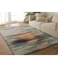 Jaipur Living Ryenn Handmade Abstract Sage/ Peach Area Rug 8'X11'