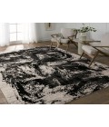 GRA02 Dusk Rug Jaipur Living Dusk Abstract Black/ Cream Area Rug 10'6"X14'