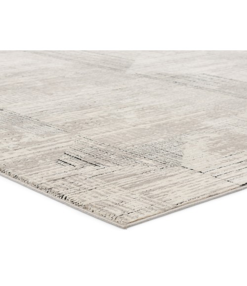 GRA03 Sublime Rug Jaipur Living Sublime Geometric Gray/ Cream Area Rug 5'3"X8'