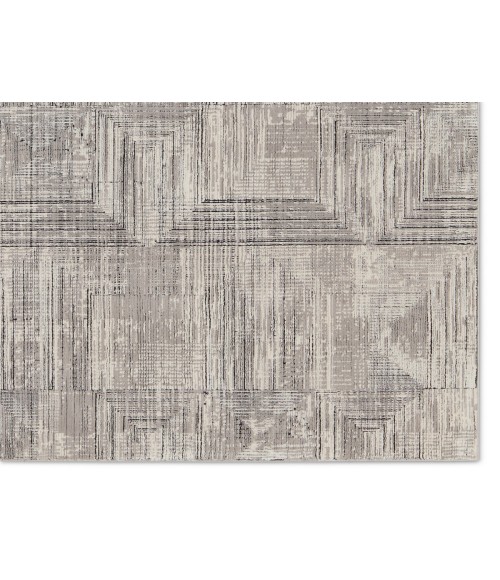 GRA03 Sublime Rug Jaipur Living Sublime Geometric Gray/ Cream Area Rug 5'3"X8'
