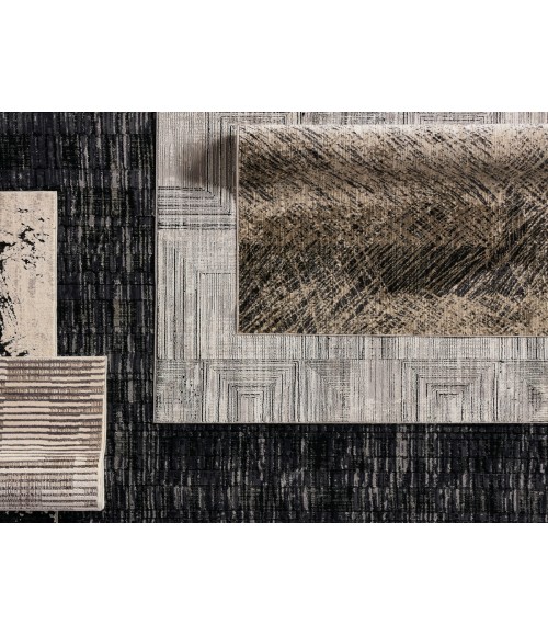 GRA04 Dairon Rug Jaipur Living Dairon Abstract Black/ Taupe Area Rug 8'X10'