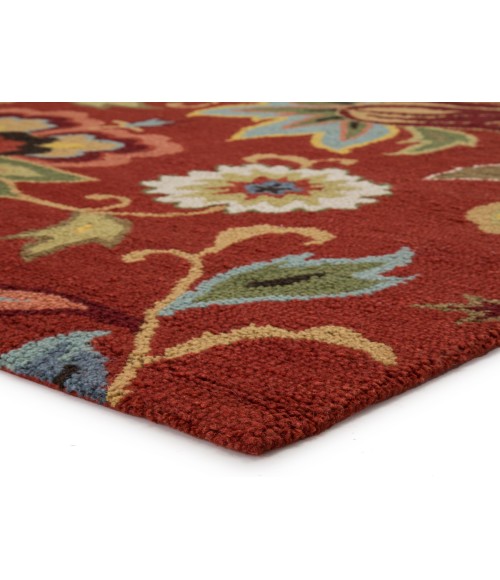 Hacienda Area Rug Jaipur Living Zamora Handmade Floral Red/ Multicolor Area Rug (9'X12')
