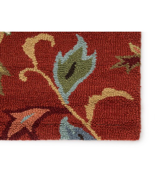 Hacienda Area Rug Jaipur Living Zamora Handmade Floral Red/ Multicolor Area Rug (9'X12')
