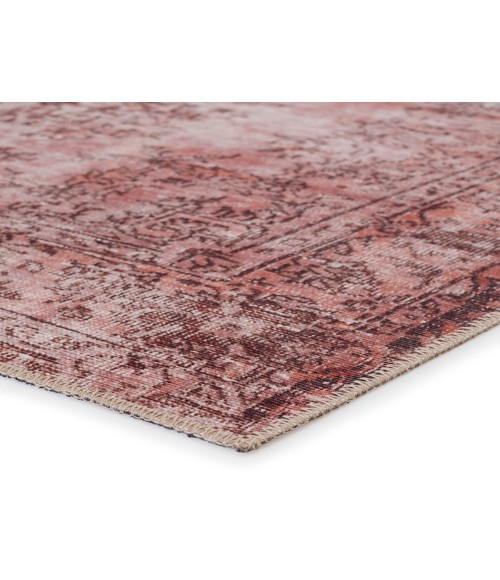 HBL02 Berxley Rug Kate Lester + Jaipur Living Berxley Medallion Rose/ Maroon Area Rug 9'X12'