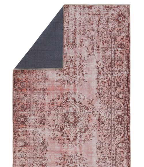 HBL02 Berxley Rug Kate Lester + Jaipur Living Berxley Medallion Rose/ Maroon Area Rug 9'X12'