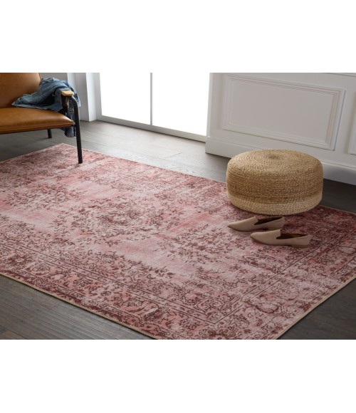 HBL02 Berxley Rug Kate Lester + Jaipur Living Berxley Medallion Rose/ Maroon Area Rug 9'X12'