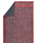 HBL04 Kalinar Rug Kate Lester + Jaipur Living Kalinar Damask Dark Red/ Blue Area Rug 7'6"X10'