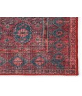 HBL04 Kalinar Rug Kate Lester + Jaipur Living Kalinar Damask Dark Red/ Blue Area Rug 7'6"X10'
