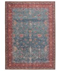 HBL06 Yasha Rug Kate Lester + Jaipur Living Yasha Floral Blue/ Red Area Rug 5'X7'6"