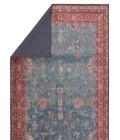 HBL06 Yasha Rug Kate Lester + Jaipur Living Yasha Floral Blue/ Red Area Rug 5'X7'6"