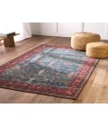 HBL06 Yasha Rug Kate Lester + Jaipur Living Yasha Floral Blue/ Red Area Rug 5'X7'6"