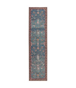Jaipur Living Harman By Kate Lester Yasha HBL06 Blue - Red 2 ft. 6 in. X 10 ft. Rectangle Rug