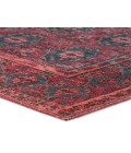 Kate Lester + Jaipur Living Kalinar Damask Dark Red/ Blue Area Rug 4'X6'