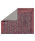 Kate Lester + Jaipur Living Kalinar Damask Dark Red/ Blue Area Rug 4'X6'