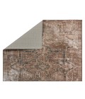 HHB03 Minita Rug Kate Lester + Jaipur Living Minita Medallion Brown/ Tan Runner Rug 2'X6'