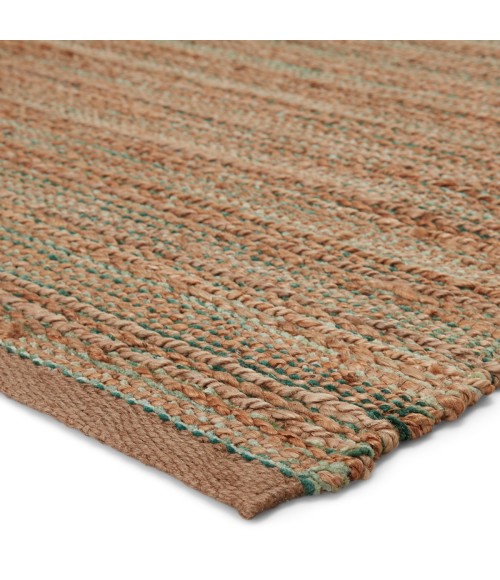 Jaipur Living Canterbury Natural Solid Tan/ Green Area Rug (6'X9')