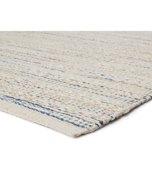 Jaipur Living Canterbury Natural Striped White/ Blue Area Rug (6'X9')