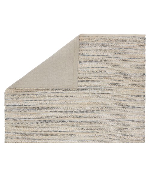 Jaipur Living Canterbury Natural Striped White/ Blue Area Rug (6'X9')