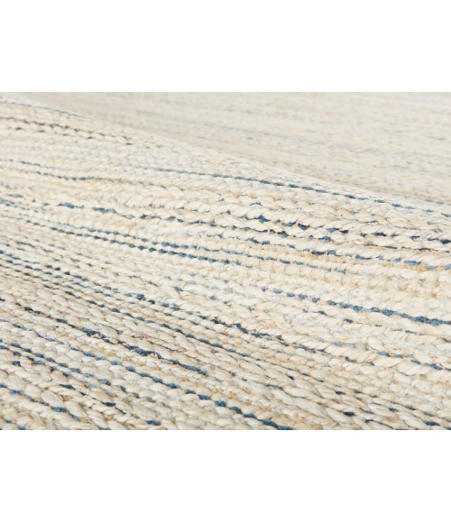 Jaipur Living Canterbury Natural Striped White/ Blue Area Rug (6'X9')