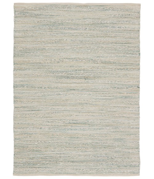 Jaipur Living Canterbury Natural Stripe White/ Turquoise Area Rug (2'6"X4')