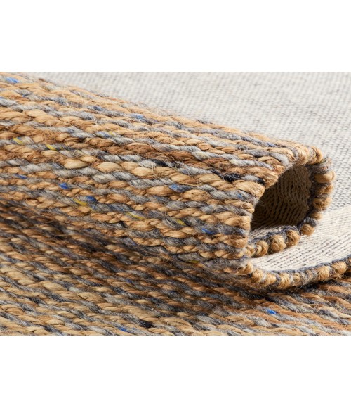 Kate Lester + Jaipur Living Rosier Handmade Solid Beige/ Gray Area Rug 10'X14'
