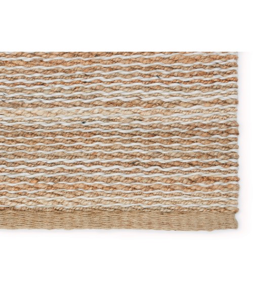 Kate Lester + Jaipur Living Rosier Handmade Solid Beige/ Ivory Area Rug 9'X12'