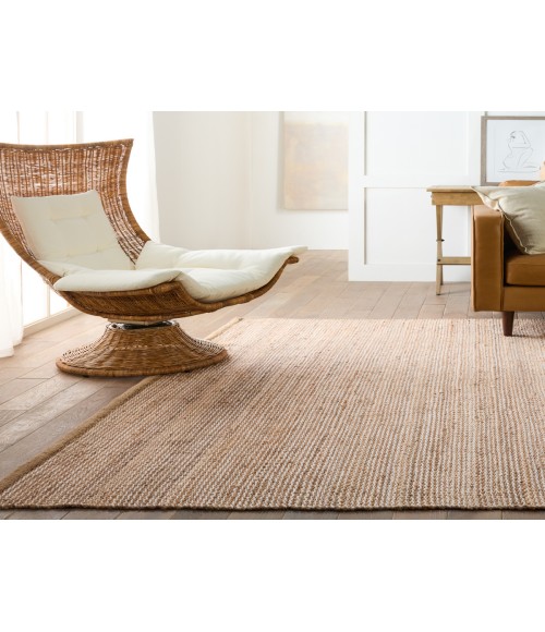 Kate Lester + Jaipur Living Rosier Handmade Solid Beige/ Ivory Area Rug 9'X12'