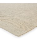 Kate Lester + Jaipur Living Esdras Handmade Solid Beige/ Ivory Area Rug 9'X12'