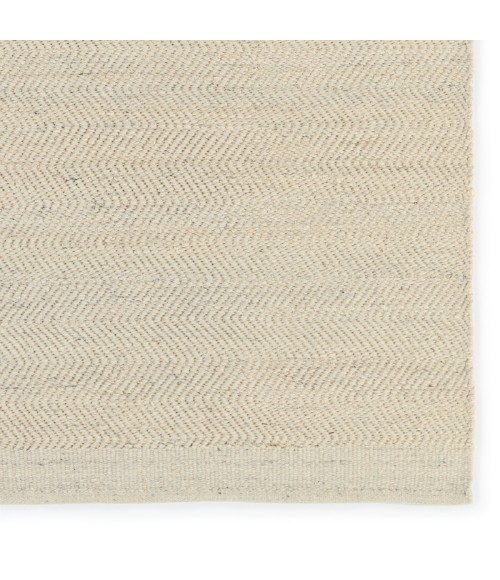 Kate Lester + Jaipur Living Esdras Handmade Solid Beige/ Ivory Area Rug 9'X12'